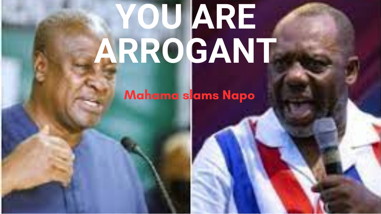Mahama Criticizes Napo’s Arrogance: “Like Pregnancy—You Can’t Hide It” Mahama Criticizes Napo’s Arrogance: “Like Pregnancy—You Can’t Hide It”