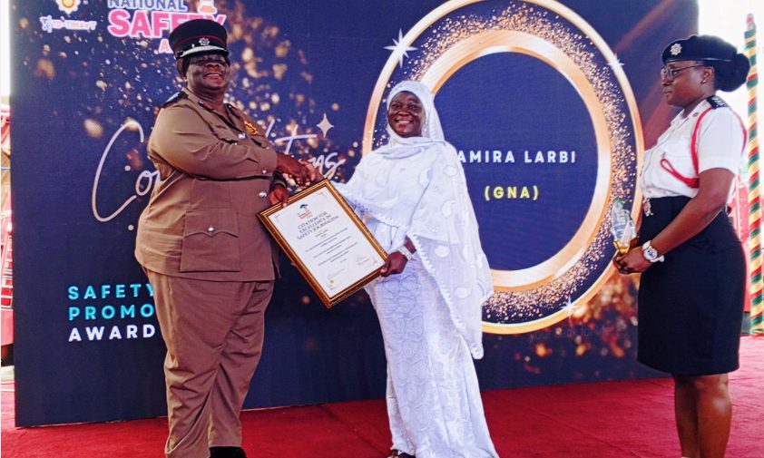 Samira Larbie Honored with Fire Safety Promotion Award by Ghana National Fire Service Samira Larbie Honored with Fire Safety Promotion Award by Ghana National Fire Service
