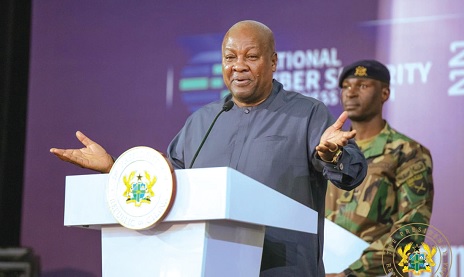 Mahama cautions citizens against online scammers during Cybersecurity Month Mahama cautions citizens against online scammers during Cybersecurity Month