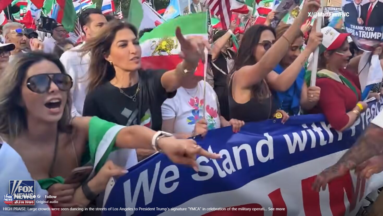 Celebrations Erupt in LA as Crowds Dance to Trump’s YMCA